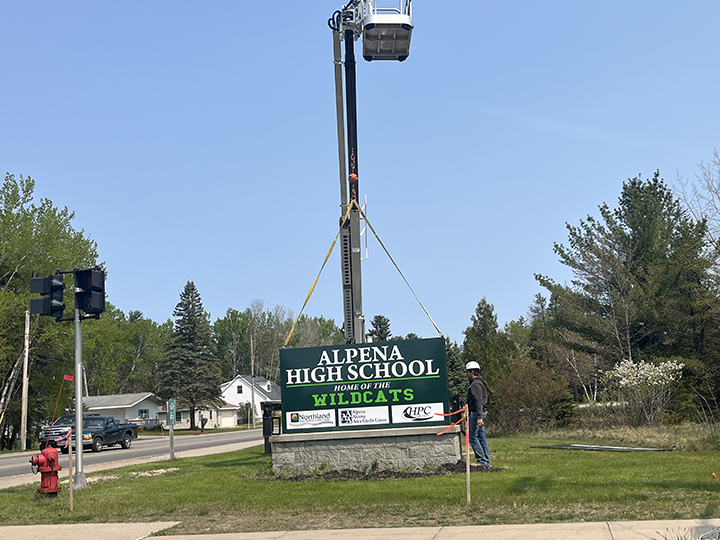 New sign goes up at Alpena High News, Sports, Jobs The Alpena News